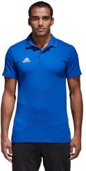 Adidas Koszulka męska Condivo 18 CO Polo niebieska r. S (CF4375). Niebieskie koszulki polo męskie Adidas, m, bez wzorów, bez ramiączek. Za 131.52 zł.