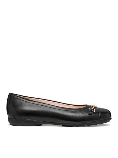Geox Baleriny D Annytah D657NA 000TU C9999 Czarny. Czarne baleriny damskie Geox, bez wzorów, ze skóry, bez obcasa. Za 349.99 zł.
