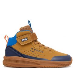 Sneakersy Primigi. Brązowe trampki i tenisówki chłopięce Primigi, bez wzorów, bez zapięcia. Za 219.99 zł.