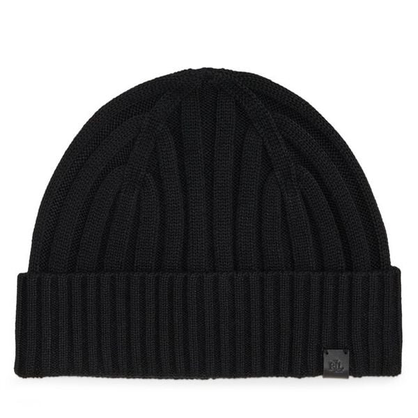 Czapka LAUREN RALPH LAUREN. Czarne czapki i kapelusze damskie Lauren Ralph Lauren, na zimę, bez wzorów. Za 289.99 zł.