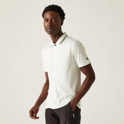 Remex II męska koszulka polo. Białe koszulki polo męskie Regatta, m, bez wzorów, bez ramiączek. W wyprzedaży za 93.25 zł.