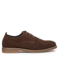 Półbuty Sergio Bardi. Brązowe półbuty na co dzień męskie Sergio Bardi, bez zapięcia. Za 249.99 zł.