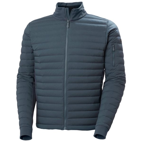 Kurtka puchowa Helly Hansen Alpha. Szare kurtki męskie Helly Hansen, l, bez wzorów, z puchu, bez kaptura. Za 970.00 zł.