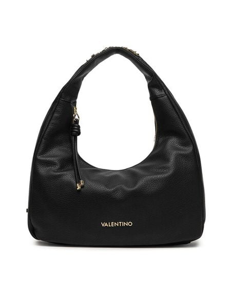 Valentino Torebka Harmonia VBS9OT07 Czarny. Czarne torebki do ręki damskie Valentino, bez wzorów, ze skóry, bez dodatków. Za 468.99 zł.