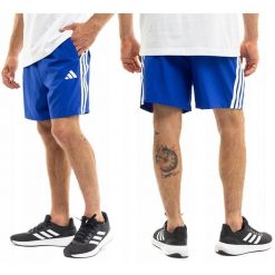 Spodenki treningowe męskie adidas. Niebieskie szorty męskie Adidas, m, bez wzorów. Za 96.00 zł.