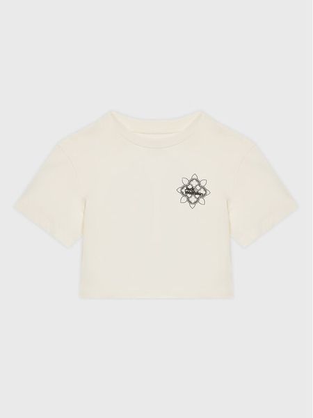 Jack Wolfskin T-Shirt Teen Mosaic 1609841 Biały Regular Fit. Białe t-shirty i topy dla dziewczynek Jack Wolfskin, bez wzorów, z bawełny, bez ramiączek. Za 119.99 zł.