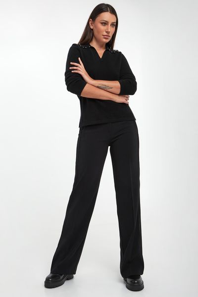 Spodnie damskie z krepy Rufa PINKO. Legginsy damskie Pinko, bez wzorów. Za 1,239.00 zł.