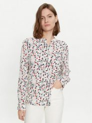 Tommy Hilfiger Koszula WW0WW42448 Écru Regular Fit. Bluzki damskie Tommy Hilfiger, bez wzorów, z wiskozy, bez kołnierzyka, bez ramiączek. Za 419.99 zł.