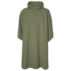 Rowerowe poncho przeciwdeszczowe Hoga, oliwkowozielone. Czarne buty sportowe męskie BASIL, m, bez wzorów, rowerowe. Za 329.90 zł.