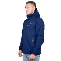 Kurtka softshell męska Pros Sport SOFTGRIT 729CH. Niebieskie kurtki męskie Pros, m, bez wzorów, z softshellu, sportowe, bez kaptura. Za 299.00 zł.