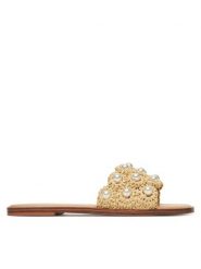 Aldo Klapki Gizelle 14003469 Beżowy. Brązowe klapki damskie Aldo, bez wzorów, ze skóry, bez obcasa. Za 259.99 zł.
