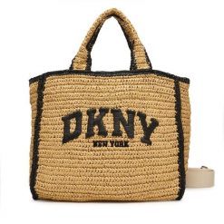 Torebka DKNY. Brązowe torebki do ręki damskie DKNY, bez wzorów, klasyczne, bez dodatków. Za 699.99 zł.