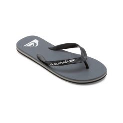 Klapki dla Mężczyzn MOLOKAI CORE. Szare buty sportowe męskie Quiksilver, z gumy, bez zapięcia. Za 84.99 zł.