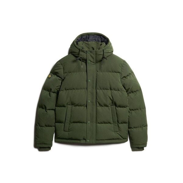 Kurtka puchowa Superdry Everest. Zielone kurtki męskie Superdry., m, bez wzorów, z puchu, z kapturem. Za 662.40 zł.
