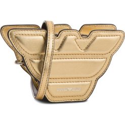 Torebka EMPORIO ARMANI - Y3B104 YDF8E 82719 Gold/Black. Żółte listonoszki damskie Emporio Armani, ze skóry. W wyprzedaży za 799.00 zł.