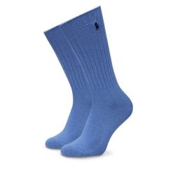 Skarpety długie Polo Ralph Lauren. Niebieskie skarpety męskie Polo Ralph Lauren, bez wzorów. Za 49.99 zł.
