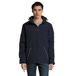 Męska Kurtka Rock Padded Soft Shell Jacket. Niebieskie kurtki sportowe męskie SOL'S, l, bez wzorów, trekkingowe. Za 482.99 zł.