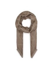 Calvin Klein Chusta Emblem Aop Contrast Lw Square Sc LV04F8077G Beżowy. Brązowe czapki i kapelusze damskie Calvin Klein, bez wzorów, z materiału. Za 289.99 zł.