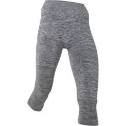Legginsy sportowe 3/4, bezszwowe bonprix szary melanż. Legginsy sportowe damskie bonprix, melanż, z materiału. Za 37.99 zł.