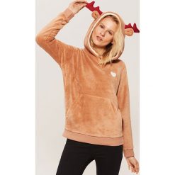 Bluza renifer - Brązowy. Brązowe bluzy damskie House. Za 99.99 zł.