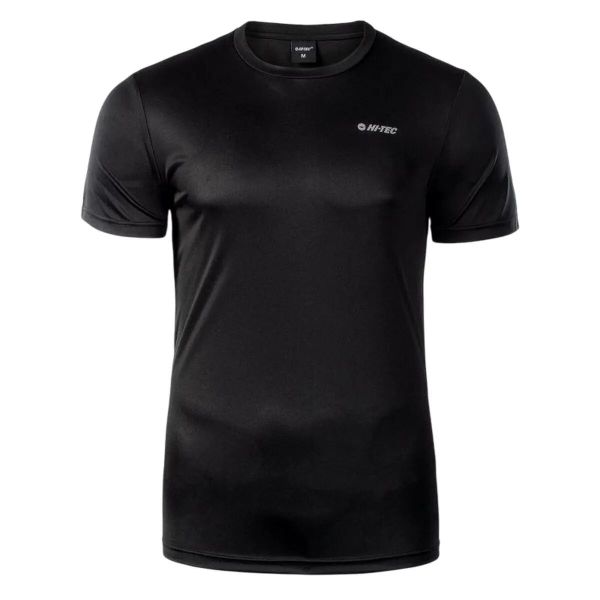 T-shirt Męski Sibic. Czarne t-shirty męskie Hi-tec, l, bez wzorów, z materiału, bez kołnierzyka. Za 66.99 zł.
