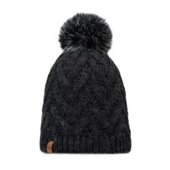 Czapka BUFF KNITTED & FLEECE BAND BEANIE CARYN. Szare czapki i kapelusze damskie Buff, na zimę, bez wzorów, sportowe. Za 159.99 zł.