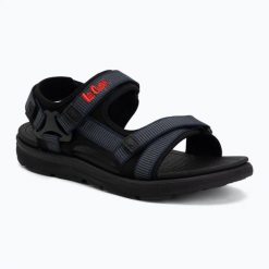Sandały męskie Lee Cooper LCW-26-34-4421MA. Niebieskie sandały męskie COOPER, z materiału, bez zapięcia. Za 121.98 zł.