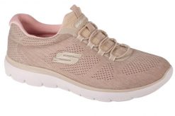 Buty treningowe damskie, Skechers Summits - Fun Flair. Brązowe obuwie sportowe damskie Skechers, bez wzorów, z materiału, na fitness i siłownię. Za 239.99 zł.