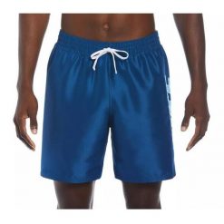 Szorty kąpielowe męskie Nike Big Block 7" Volley. Niebieskie krótkie spodenki sportowe męskie Nike, m, bez wzorów. Za 219.99 zł.