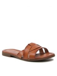 Lasocki Klapki WI23-RUPIA-02 Brązowy. Brązowe klapki damskie Lasocki, bez wzorów, ze skóry, bez obcasa. Za 139.99 zł.
