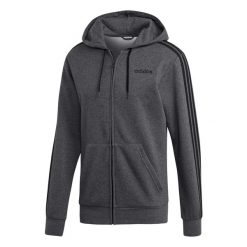 Bluza adidas Essentials 3 Stripes Fullzip Fleece M DX2528. Szare bluzy męskie Adidas, m, bez wzorów, z bawełny, bez kaptura. Za 249.00 zł.