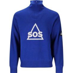Pull SOS Tignes. Niebieskie bluzy męskie SOS, na zimę, bez wzorów, bez kaptura. Za 715.50 zł.