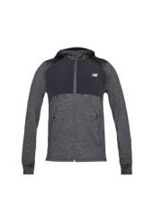 Kurtka męskie New Balance szary. Szare kurtki sportowe męskie New Balance, l, bez wzorów, z materiału, trekkingowe. Za 477.85 zł.