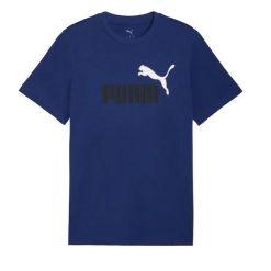 Koszulka na co dzień Męska Puma Ess 2 T-Shirt Logo Bawełna. Brązowe t-shirty męskie Puma, l, bez wzorów, z bawełny, klasyczne, bez kołnierzyka. Za 109.00 zł.