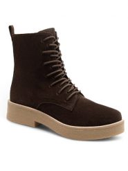 Sergio Bardi Trzewiki KAP-C1045-01SB Brązowy. Brązowe botki damskie Sergio Bardi, ze skóry, bez obcasa, na płaskiej podeszwie, bez zapięcia. Za 251.99 zł.