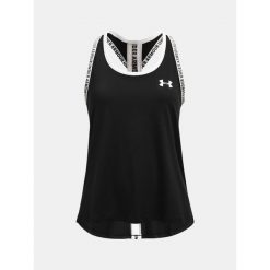 Dziewczęcy Top Sportowy Under Armour Knockout Tank Ylg (149-160). Czarne buty sportowe dziewczęce Under Armour, bez wzorów, bez zapięcia, na fitness i siłownię. Za 149.99 zł.