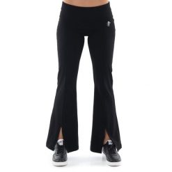 Legginsy z bawełna na co dzień na siłownię. Czarne legginsy damskie LEONE 1947 APPAREL, bez wzorów, z bawełny, na fitness i siłownię. W wyprzedaży za 109.46 zł.