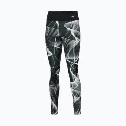 Legginsy damskie do biegania Mizuno Printed. Czarne legginsy damskie Mizuno, l, bez wzorów, z elastanu, do biegania. Za 139.99 zł.