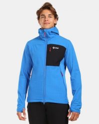 Męska bluza polarowa z kapturem Kilpi FRENI-M. Niebieskie bluzy męskie Kilpi, m, bez wzorów, z materiału, z kapturem. Za 318.77 zł.