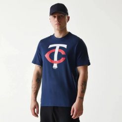 Koszulka Minnesota Twins Nos MLB Regular. Niebieskie koszulki sportowe męskie New Era, l, bez wzorów, z materiału, bez kołnierzyka, bez ramiączek. Za 126.50 zł.