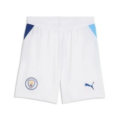 Krótka koszulka Manchester City 2026/27. Białe koszulki sportowe męskie Puma, l, bez wzorów, z materiału, bez kołnierzyka, bez ramiączek, na fitness i siłownię. Za 234.50 zł.
