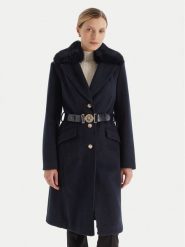 Guess Płaszcz przejściowy W5BL25 W2672 Granatowy Regular Fit. Niebieskie płaszcze damskie Guess, s, z aplikacjami, z syntetyku, bez kaptura. Za 679.99 zł.