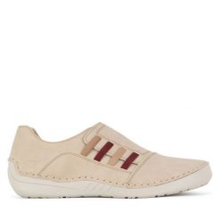 Półbuty Rieker. Brązowe półbuty damskie Rieker, bez wzorów, bez obcasa, na płaskiej podeszwie, bez zapięcia. Za 319.99 zł.