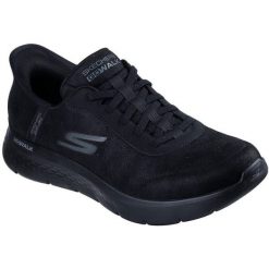 Buty sportowe męskie Skechers Go Walk Flex Smooth Motion. Czarne trekkingi męskie Skechers, trekkingowe. Za 390.00 zł.