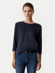 JOOP! Bluzka 263Je32Tamina 30103280 Granatowy Slim Fit. Niebieskie koszule damskie JOOP!, bez wzorów, z wiskozy, bez kołnierzyka, bez ramiączek. Za 419.99 zł.