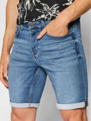 Only & Sons Szorty jeansowe Ply 22018584 Granatowy Regular Fit. Niebieskie szorty męskie Only & Sons, m, bez wzorów, z bawełny. Za 99.99 zł.