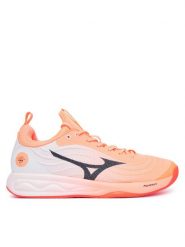 Mizuno Buty halowe Wave Luminous Elite V1GA2620 Koralowy. Pomarańczowe buty sportowe męskie Mizuno, z materiału, bez zapięcia. Za 619.99 zł.