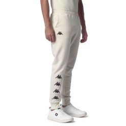 Spodnie dresowe Kappa Gelci. Brązowe spodnie sportowe męskie Kappa, xl, bez wzorów, z bawełny, na fitness i siłownię. Za 220.20 zł.
