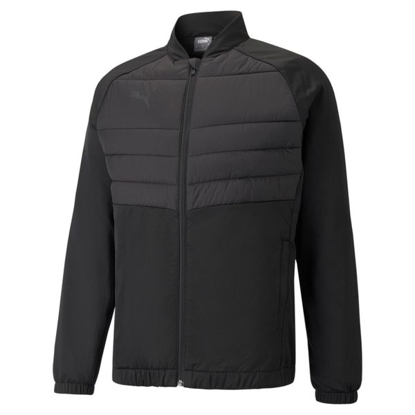 Kurtka Puma teamLIGA Hybrid. Czarne kurtki męskie Puma, m, bez wzorów, z materiału, bez kaptura. Za 273.45 zł.