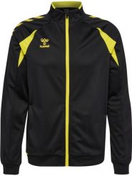 Kurtka z dresu Hummel Core 2.0. Czarne kurtki sportowe damskie Hummel, xl, bez wzorów, z dresówki, bez kaptura, na fitness i siłownię. Za 262.50 zł.